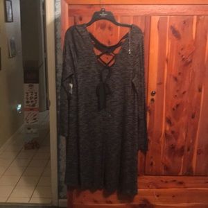 BNWT SOFT BLACK/GRAY TUNIC/SRESS